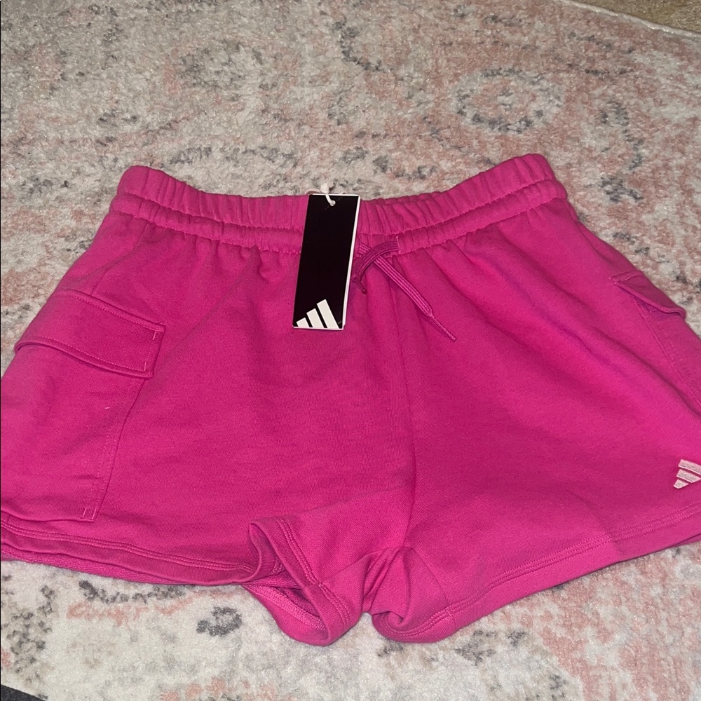 Adidas Women's Vibrant Pink Athletic Shorts